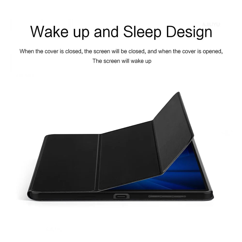 For Lenovo Legion Y700 (2025) Case PU Leather TPU Back Trifold Stand Tablet Cover - Black - 6