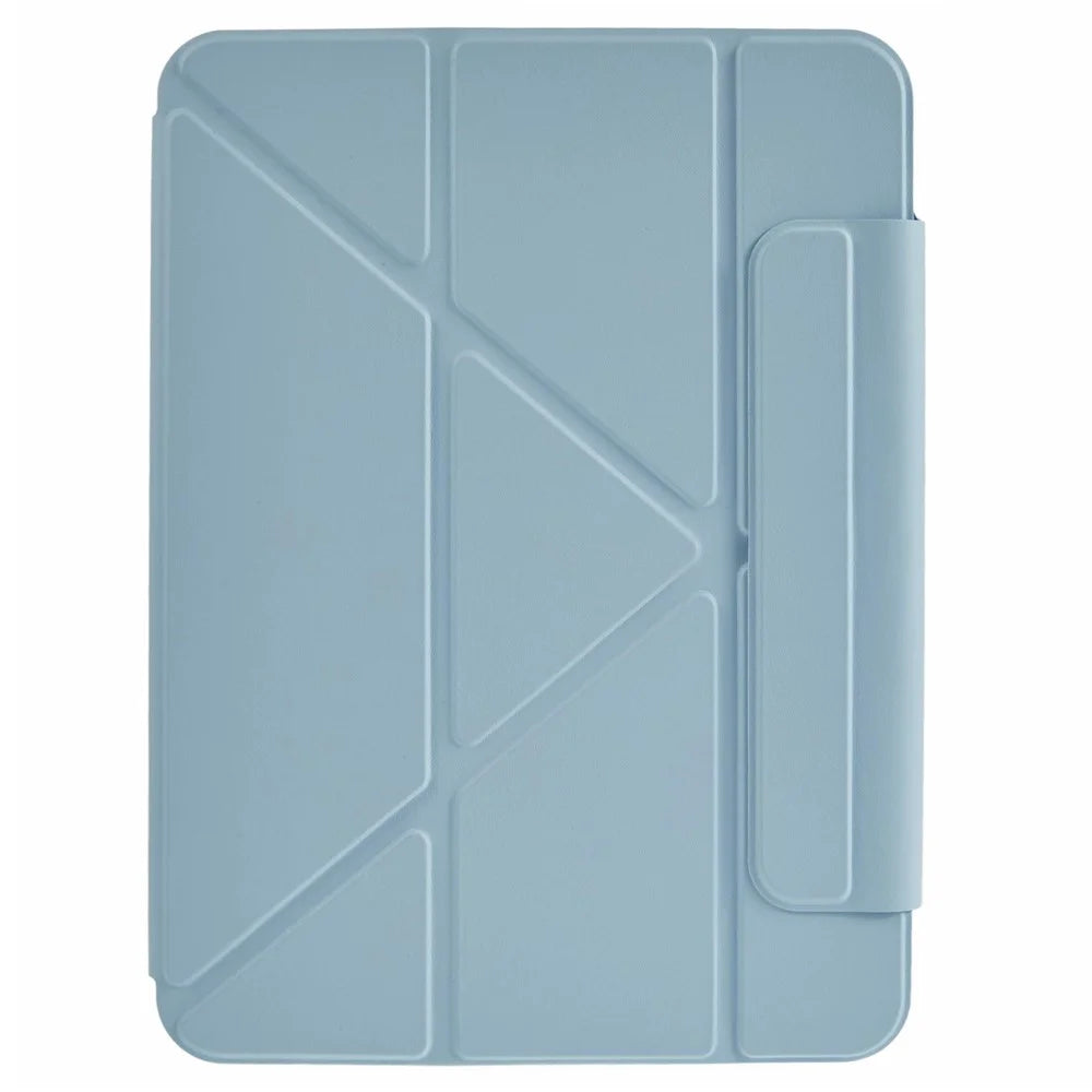 For iPad (2025) / iPad 10.9 (2022) Case Origami Stand PU Leather + TPU Tablet Cover - Blue - 7