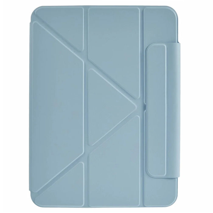 For iPad (2025) / iPad 10.9 (2022) Case Origami Stand PU Leather + TPU Tablet Cover - Blue - 7