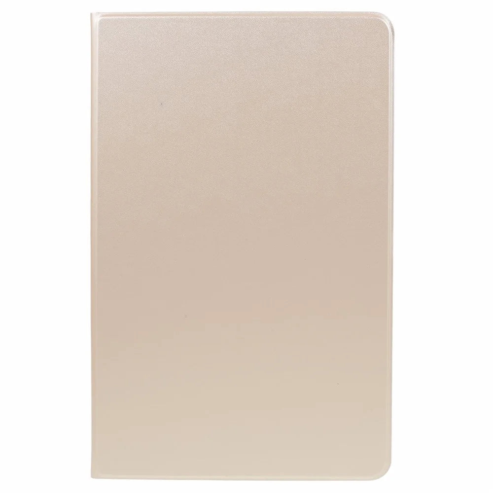 For Samsung Galaxy Tab S10 FE+ Case PU Leather Folding Stand Tablet Protective Cover - Gold - 3