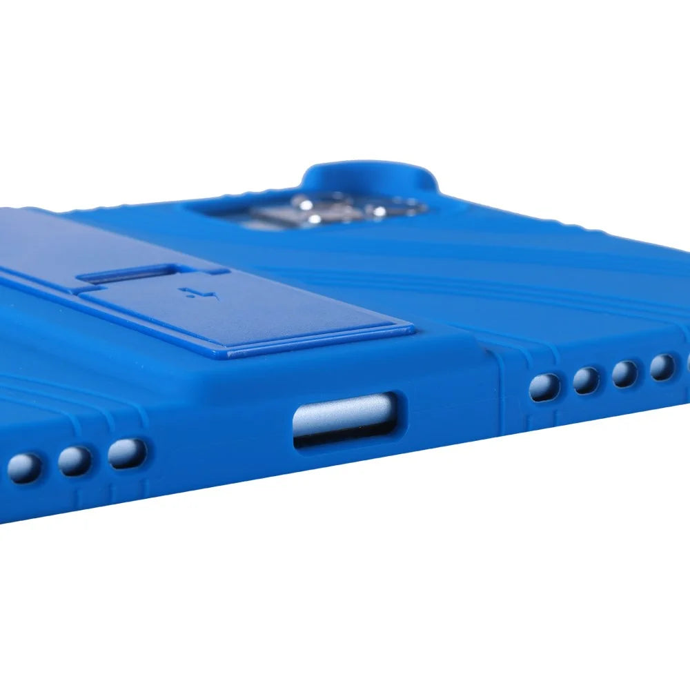 Silicone Case For Blackview Tab 60 Wifi / Tab 60 Pro / Oscal Pad 30 WiFi / 80 WiFi / Doogee U9 / U10 / U10 Pro Rugged Cover with Kickstand - Dark Blue - 5