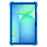 For Samsung Galaxy Tab S10 FE+ Silicone Case with Kickstand Rugged Protective Cover - Dark Blue - 4