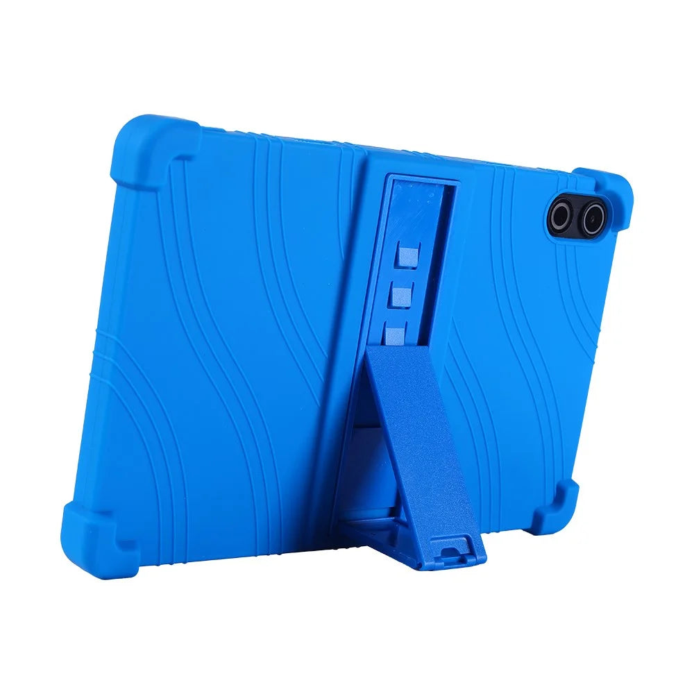 For FEARWIKY FKYC12 10.36 inch Silicone Case with Kickstand Rugged Protective Cover - Dark Blue - 3