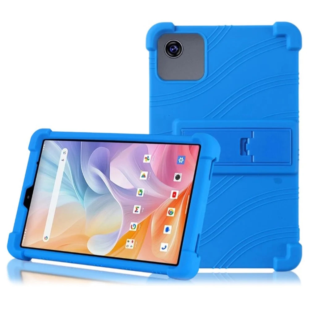 For Alldocube iPlay 60 mini Silicone Case with Kickstand Rugged Protective Cover - Dark Blue - 1