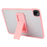 For iPad Pro 12.9 (2022) / (2021) / (2020) / (2018) Case with Kickstand TPU + PC Skin-Touch Tablet Cover - Pink - 2