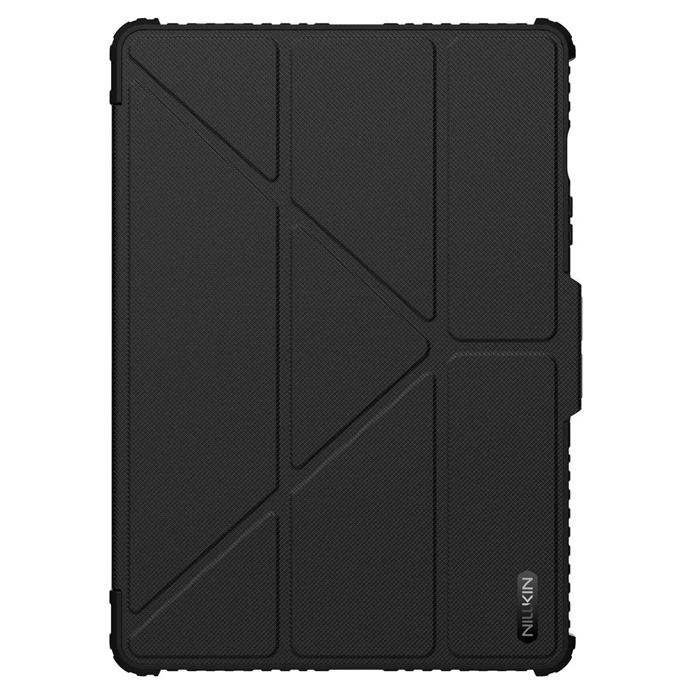 NILLKIN Bumper Leather Case Pro for Samsung Galaxy Tab S10 FE / S9 Slide Camera Lid Origami Stand Tablet Cover Auto Wake  /  Sleep - Black - 4