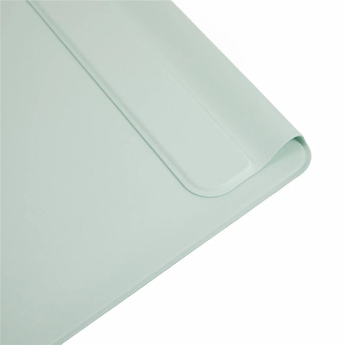 For Samsung Galaxy Tab S10 FE+ Case PC + PU Leather Origami Stand Magnetic Tablet Cover - Light Green - 4