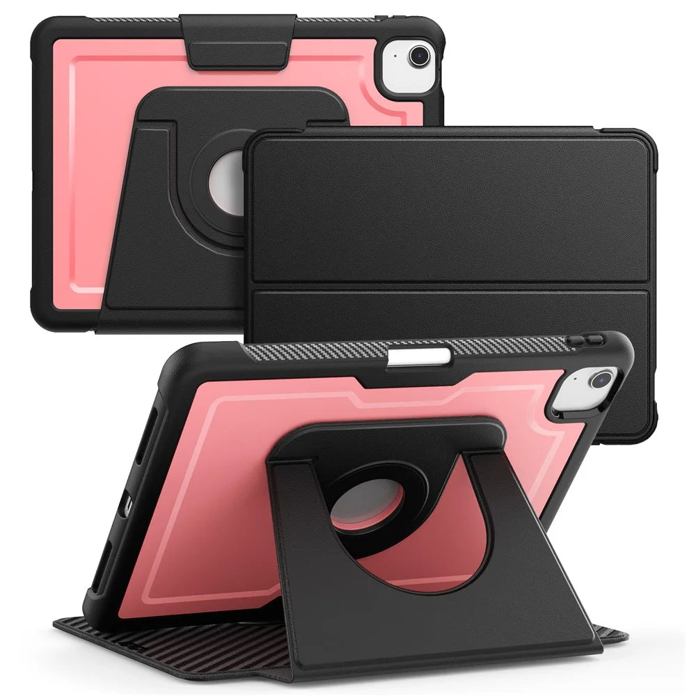 Tablet Case for iPad Air 11 (2026) / (2025) / (2024) / Air (2022) / (2020) / Pro 11 (2022) / (2021) / (2020) Detachable PU Leather Flip Cover - Pink - 1