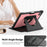 For iPad Pro 11 (2025) / 11 (2024) Tablet Case Detachable PC + TPU + PU Leather Flip Cover - Pink - 4