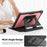 Tablet Case for iPad 10.2 (2021) / (2019) / (2020) / Pro 10.5-inch (2017) / Air 10.5 inch (2019) Detachable PU Leather Flip Cover - Pink - 4