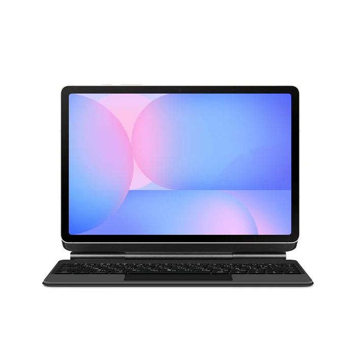 For Samsung Galaxy Tab S10 FE Magnetic Floating Bluetooth-Compatible Keyboard (Russian) + Leather Tablet Case - Black - 3