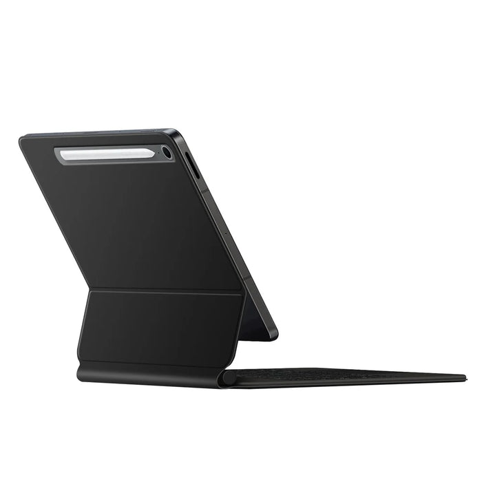 For Samsung Galaxy Tab S10 FE Floating Magnetic Bluetooth-Compatible Keyboard (Korean) + Leather Tablet Case - Black - 5
