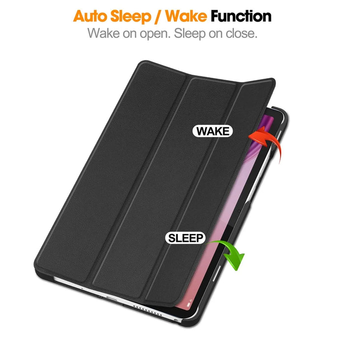 For Lenovo Tab K9  /  Tab One Case Anti-Drop Leather Stand Tablet Cover - Black - 4