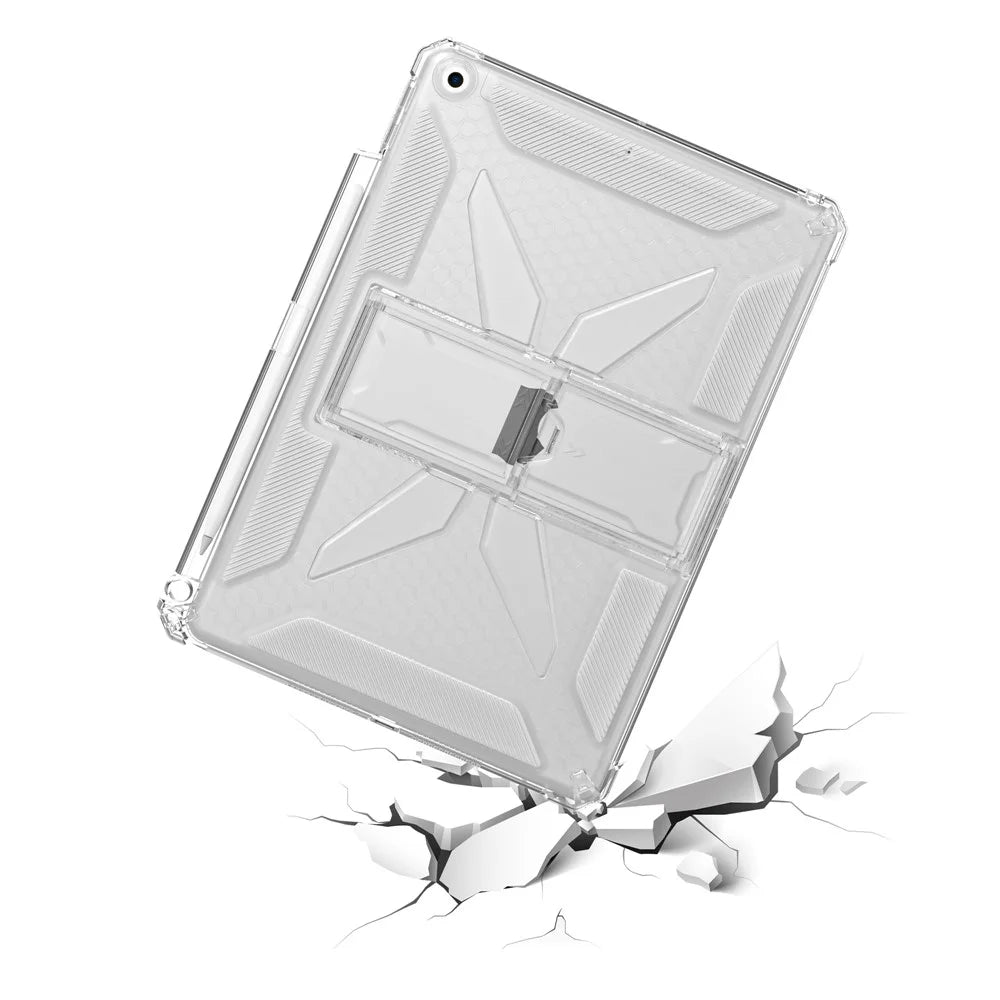 For iPad 9.7-inch (2018)  /  (2017) Clear Case Kickstand Shockproof TPU + PC Tablet Cover with Pen Slot - 5