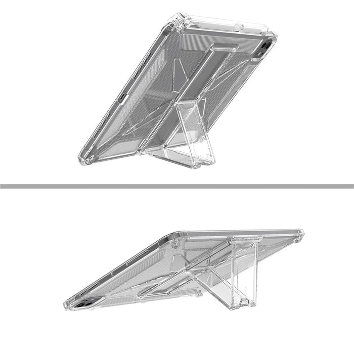For iPad Pro 11 (2025) / 11 (2024) Clear Case Kickstand Shockproof TPU + PC Tablet Cover with Pen Slot - 4