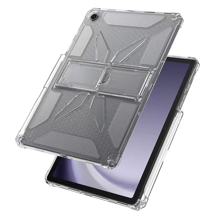 For Samsung Galaxy Tab A9 Clear Case Kickstand Shockproof TPU + PC Tablet Cover with Pen Slot - 3