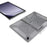 For Samsung Galaxy Tab A9 Clear Case Kickstand Shockproof TPU + PC Tablet Cover with Pen Slot - 4