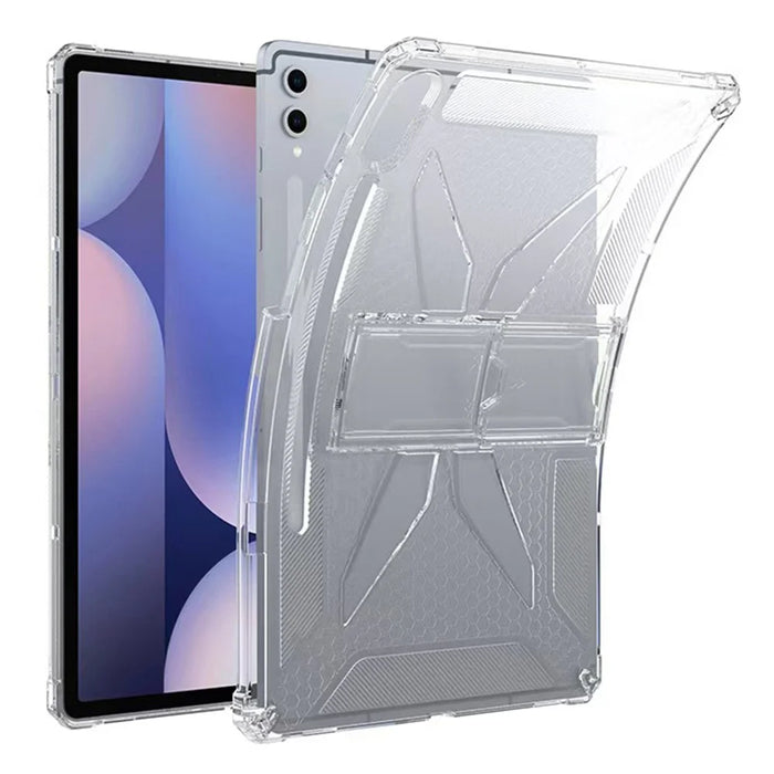 For Samsung Galaxy Tab S9 FE+ Clear Case Kickstand Shockproof TPU + PC Tablet Cover with Pen Slot - 2