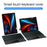 For Honor Pad GT Leather Case + Bluetooth-Compatible Keyboard with Backlight Trackpad - 3