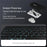 For Honor Pad GT Leather Case + Bluetooth-Compatible Keyboard with Backlight Trackpad - 7