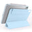 For iPad (2025)  /  10.9 (2022) Case Folding Stand Magnetic Leather Tablet Cover - Baby Blue - 2
