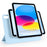 For iPad (2025)  /  10.9 (2022) Case Folding Stand Magnetic Leather Tablet Cover - Baby Blue - 5