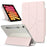 For iPad mini (2024)  /  (2021) Tablet Case Stand Magnetic Detachable PU Leather Cover with Auto Wake  /  Sleep - Pink - 1
