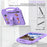 For Samsung Galaxy Tab S10 FE+ Case Kids Cartoon Patterns Hand Grip Kickstand Tablet EVA Cover - Purple - 3