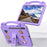 For Samsung Galaxy Tab S10 FE+ Case Kids Cartoon Patterns Hand Grip Kickstand Tablet EVA Cover - Purple - 4