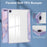 For Samsung Galaxy Tab A9+ Tablet Case Tri-Fold Stand Pattern Printing Clear Acrylic Leather Cover - Purple Marble - 5