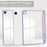 For Samsung Galaxy Tab A9+ Tablet Case Tri-Fold Stand Pattern Printing Clear Acrylic Leather Cover - Purple Marble - 7
