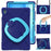 Tablet Case with Shoulder Strap for Samsung Galaxy Tab S10 FE+ SM-X620 / SM-X626B TPU + PC + Silicone Kickstand Cover - Navy Blue - 4