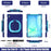 Tablet Case with Shoulder Strap for Samsung Galaxy Tab S10 FE+ SM-X620 / SM-X626B TPU + PC + Silicone Kickstand Cover - Navy Blue - 6