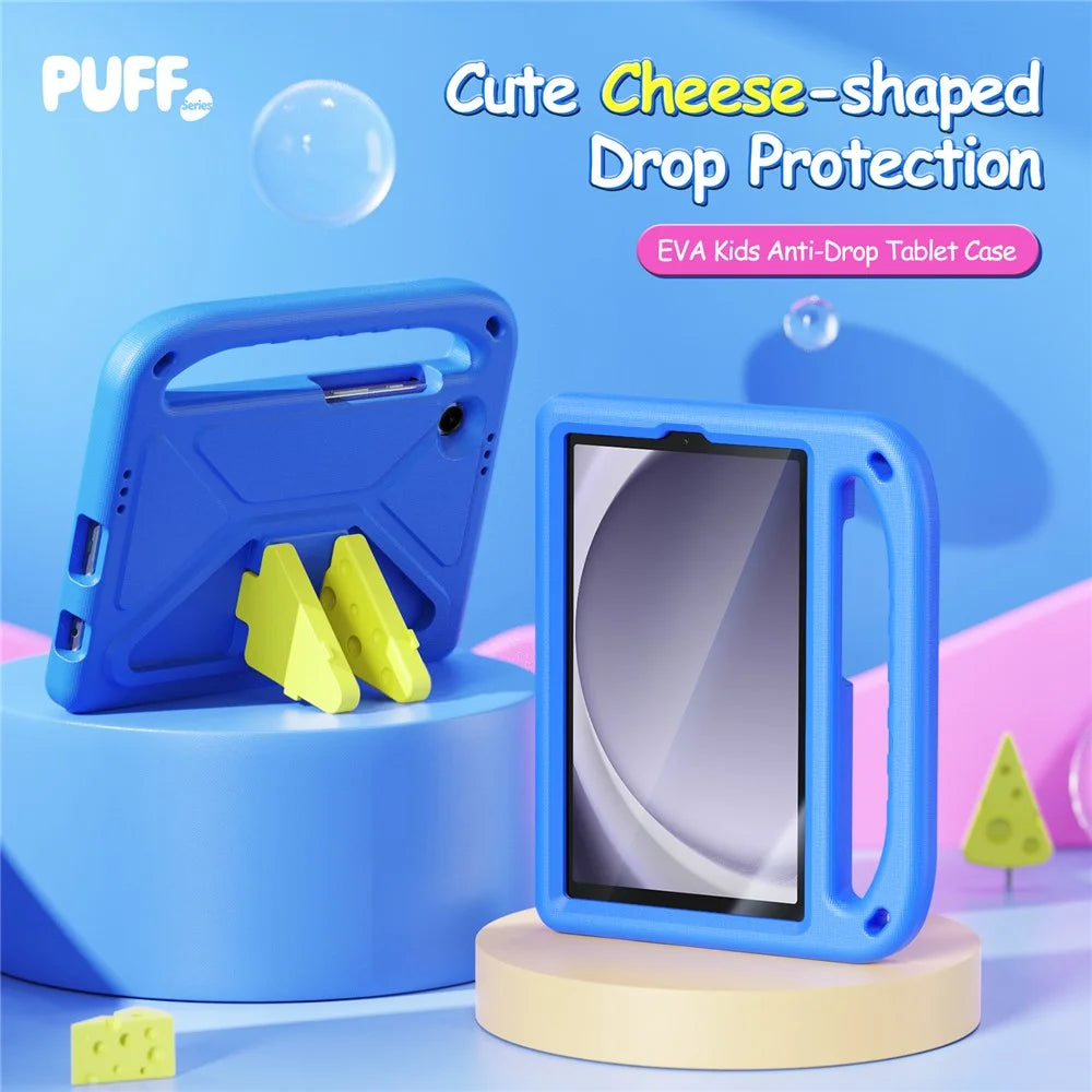 DUX DUCIS For Samsung Galaxy Tab A11 / A9 Tablet Case with Kickstand  Puff Series EVA Kids Shockproof Cover - Blue - 3