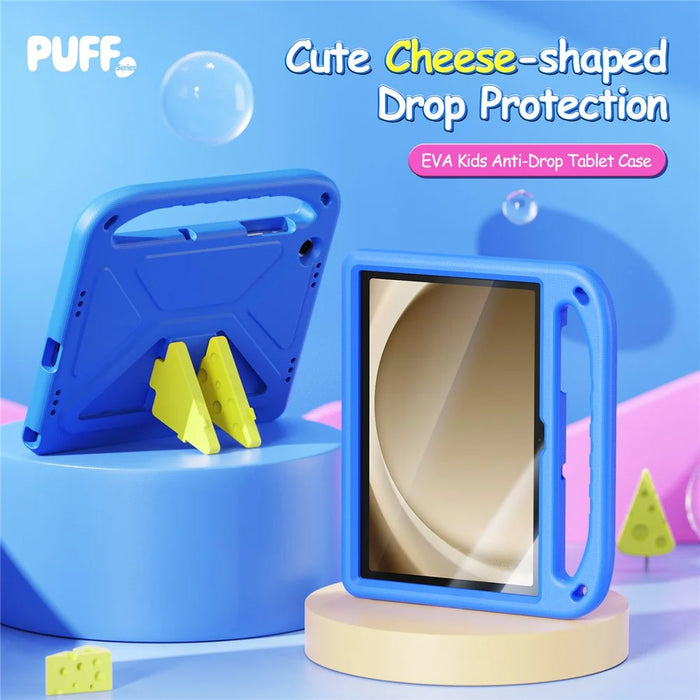 DUX DUCIS For Samsung Galaxy Tab A11+ / A9+ Tablet Case with Kickstand  Puff Series EVA Kids Shockproof Cover - Blue - 3