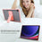 For Samsung Galaxy Tab S10 FE / Tab S9 FE / Tab S9 Case with Kickstand TPU + PC Skin-Touch Tablet Cover - Pink - 6