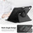 Tablet Case for iPad Air 13 (2026) / (2025) / (2024) / Pro 12.9 (2022) / (2021) / (2020) / (2018) Detachable PC + TPU + PU Leather Flip Cover - Black - 6