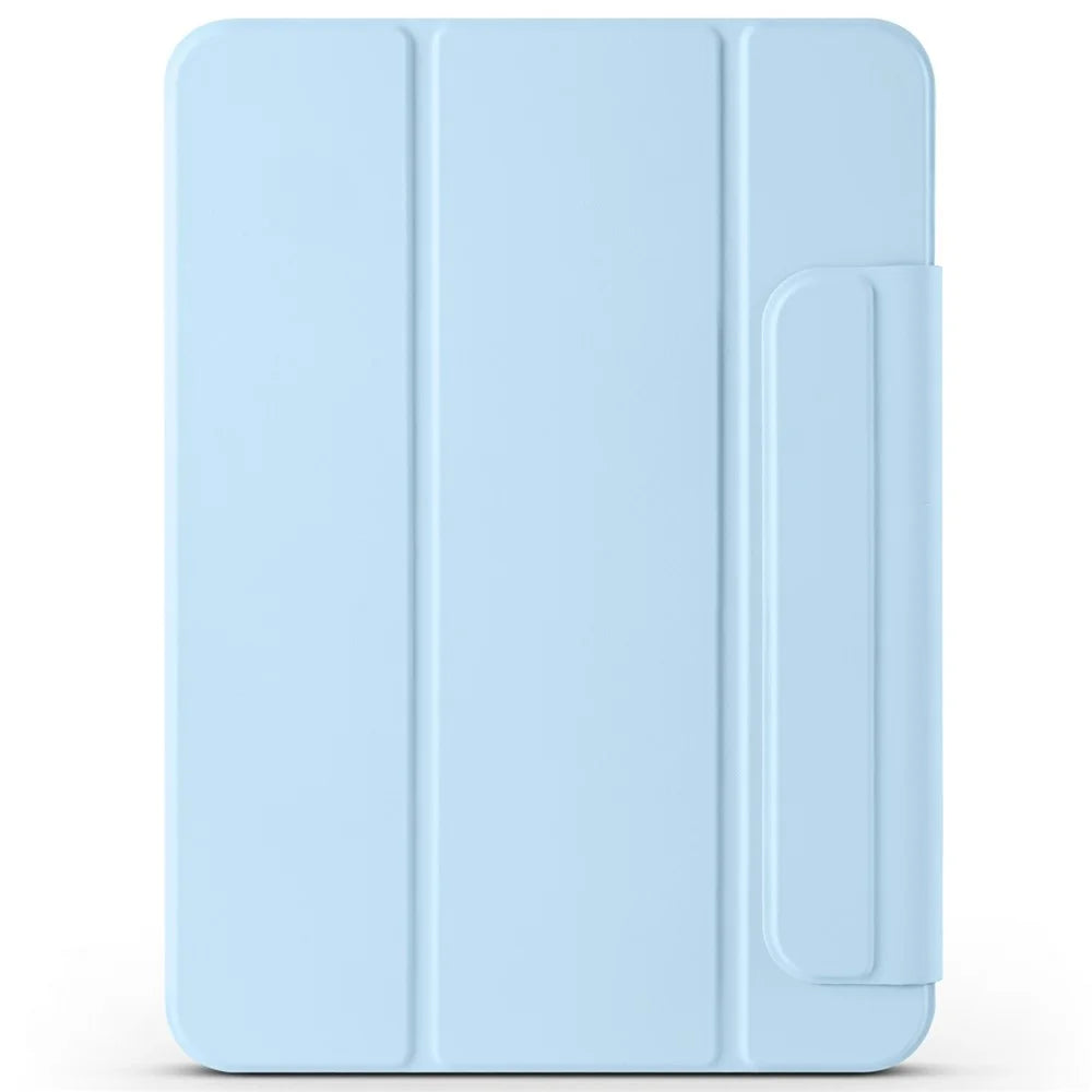 Leather Case For iPad Air 11 (2026) / (2025) / (2024) / Air (2022) / (2020) / Pro 11 (2022) / (2020) / (2018) Folding Stand Magnetic Tablet Cover - Baby Blue - 7