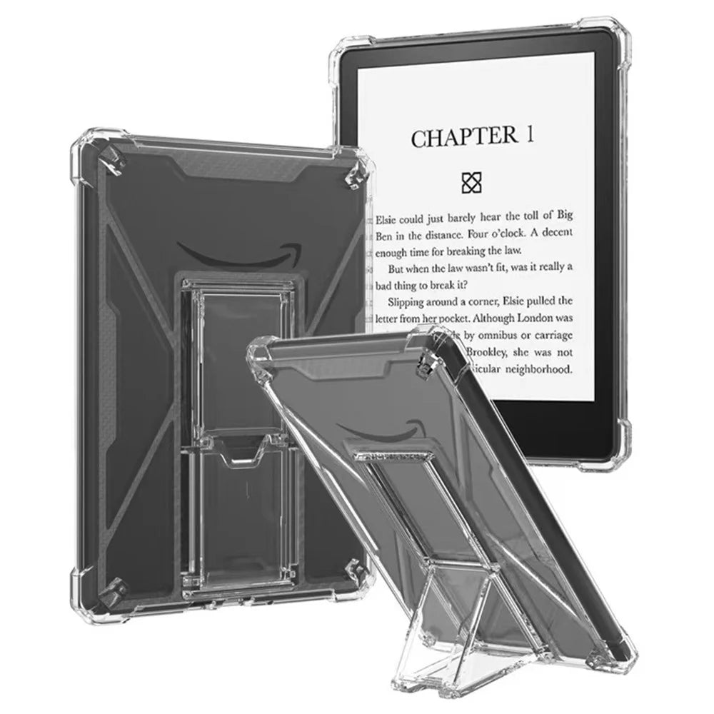 Clear Case For Amazon Kindle Paperwhite 3 (2015)  /  2 (2015)  /  1 (2015) Kickstand Shockproof TPU + PC Tablet Cover with Pen Slot - 1