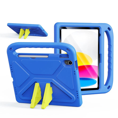 DUX DUCIS For iPad (2025) / iPad 10.9 (2022) Tablet Case with Kickstand  Puff Series EVA Kids Shockproof Cover - Blue - 1
