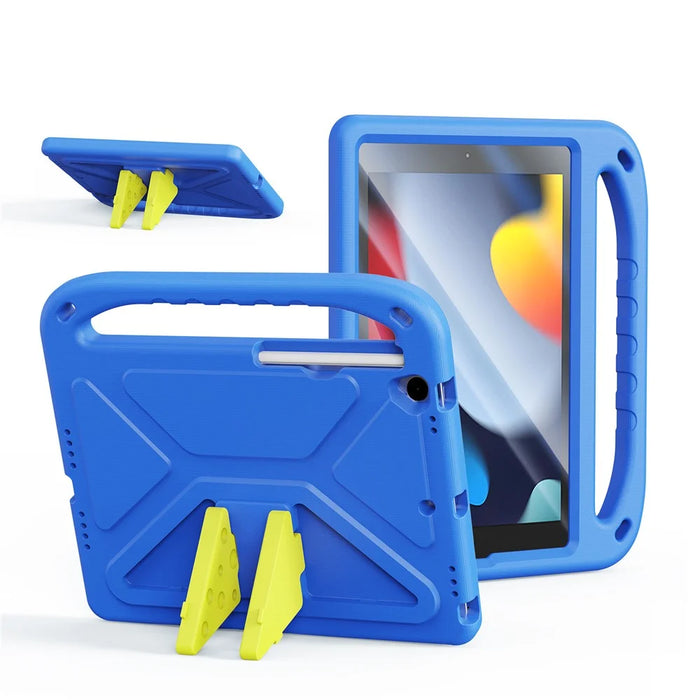 DUX DUCIS For iPad 10.2 (2020) / iPad 10.2 (2019) / iPad 10.2 (2021) Tablet Case with Kickstand  Puff Series EVA Kids Shockproof Cover - Blue - 1