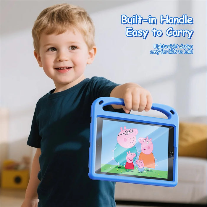 DUX DUCIS For iPad 10.2 (2020) / iPad 10.2 (2019) / iPad 10.2 (2021) Tablet Case with Kickstand  Puff Series EVA Kids Shockproof Cover - Blue - 6