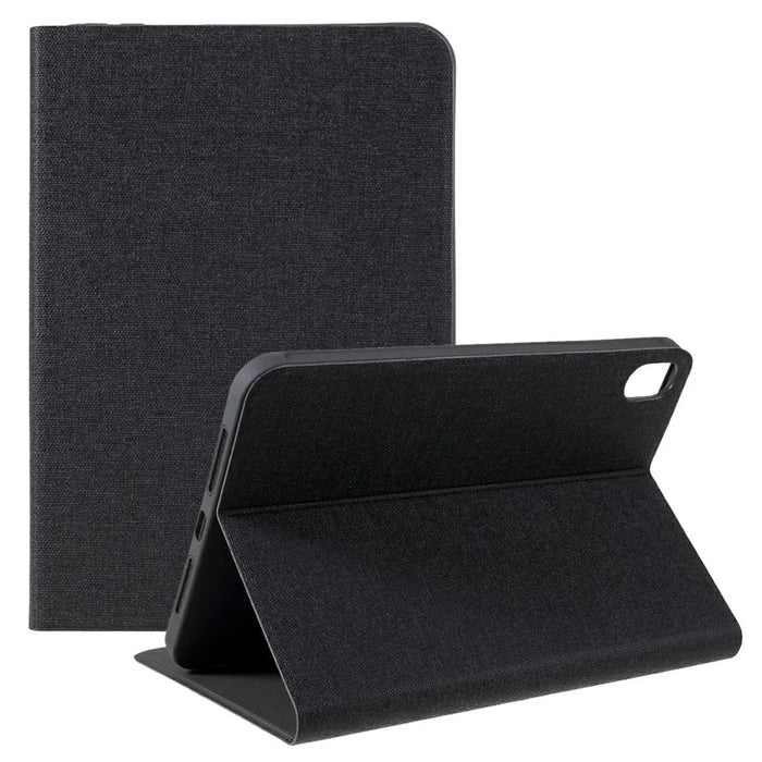 X-LEVEL For iPad (2025) / iPad 10.9 (2022) Case Cloth Texture Leather Tablet Cover - Black - 1