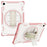 For Samsung Galaxy Tab A11+ / A9+ Case Kickstand PC + TPU Shockproof Tablet Cover With Hand Strap - Pink - 1