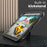 For iPad mini (2024) / (2021) Case PC + TPE Tablet Cover with Hidden Zinc Alloy Kickstand - Black - 4