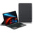For Honor Pad GT Leather Case + Touchpad Bluetooth-Compatible Keyboard with Backlit - 1