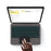 For Honor Pad GT Leather Case + Touchpad Bluetooth-Compatible Keyboard with Backlit - 4