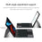 For Honor Pad GT Leather Case + Touchpad Bluetooth-Compatible Keyboard with Backlit - 7