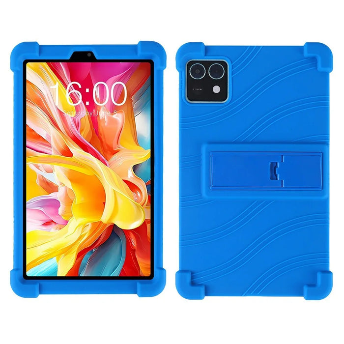 For Teclast M50 Mini Silicone Case with Kickstand Rugged Protective Cover - Baby Blue - 1