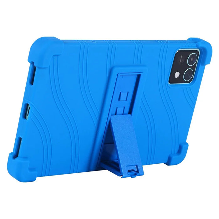 For Teclast M50 Mini Silicone Case with Kickstand Rugged Protective Cover - Baby Blue - 3